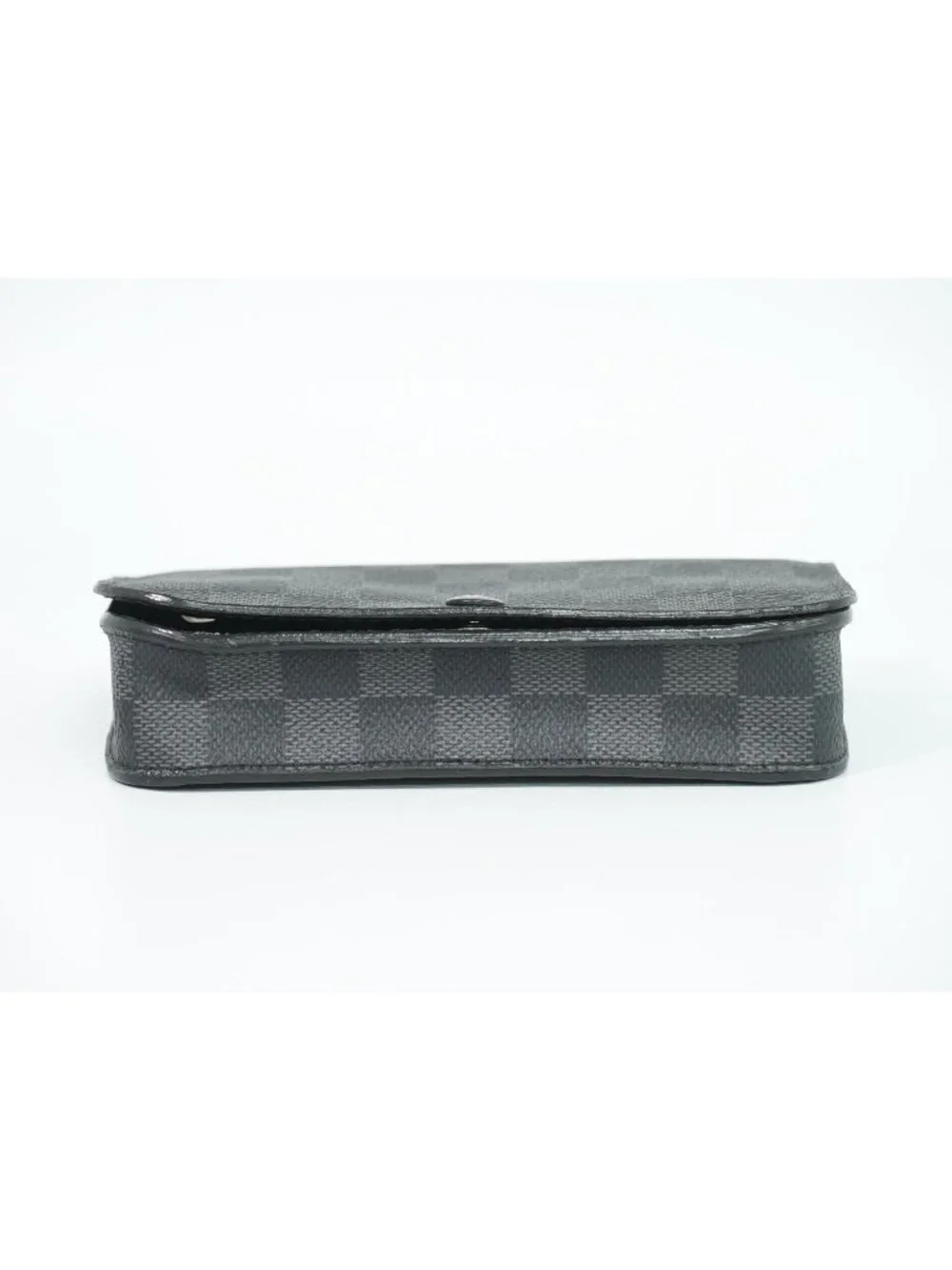 Louis Vuitton LV Ceinture Pochette Homme Damier Graphite Pouch Black Gray